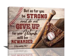 Amazon Christian Baseball Wall Art Boys Room Decor Scripture Sports Canvas Prints Painting Inspirational Motivational Quotes Pictures Framed Men Baseball Gifts Artwork For Classroom Gym Playroom 16 x12 Posters Prints