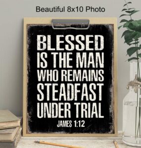 Amazon Christian Gifts For Men Blessed Wall Decor Masculine Christianity Religious Gifts For Men Bible Verse Wall Art Scripture Art Inspirational God Decor Catholic Print