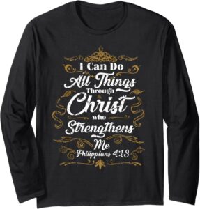 Amazon Christian Long Sleeve T Shirts With Bible Verse Sayings Clothing Shoes Jewelry