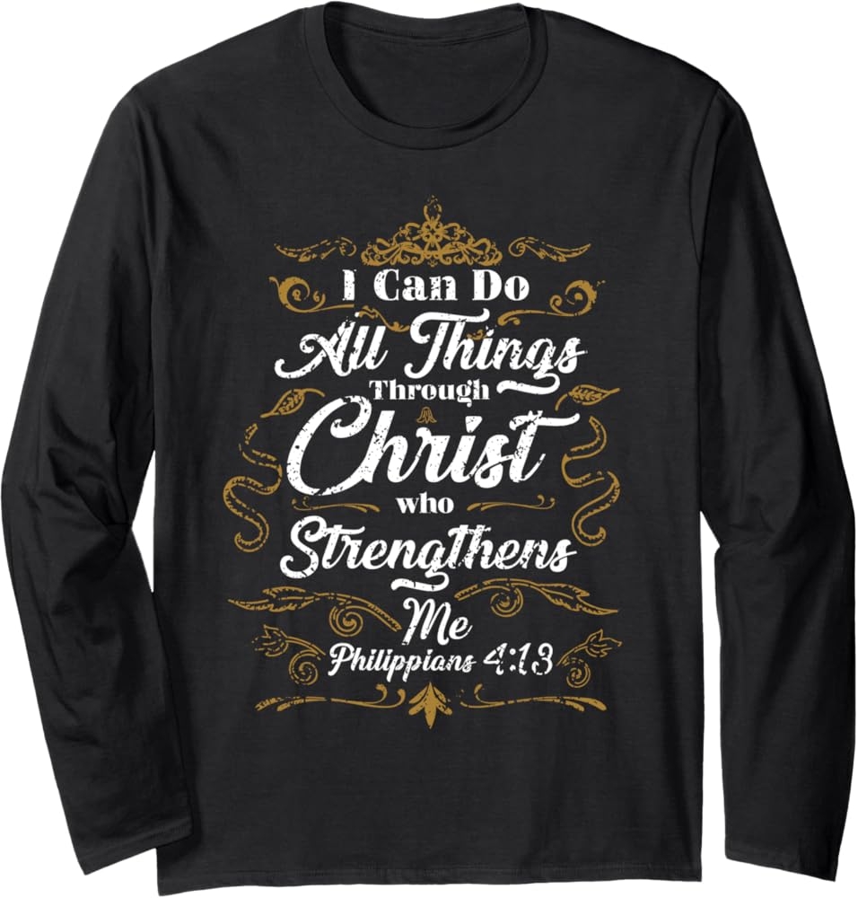 Amazon Christian Long Sleeve T Shirts With Bible Verse Sayings Clothing Shoes Jewelry