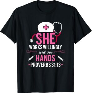 Amazon Christian Nurse T Shirt Bible Quote Nursing Nurses Gift Clothing Shoes Jewelry