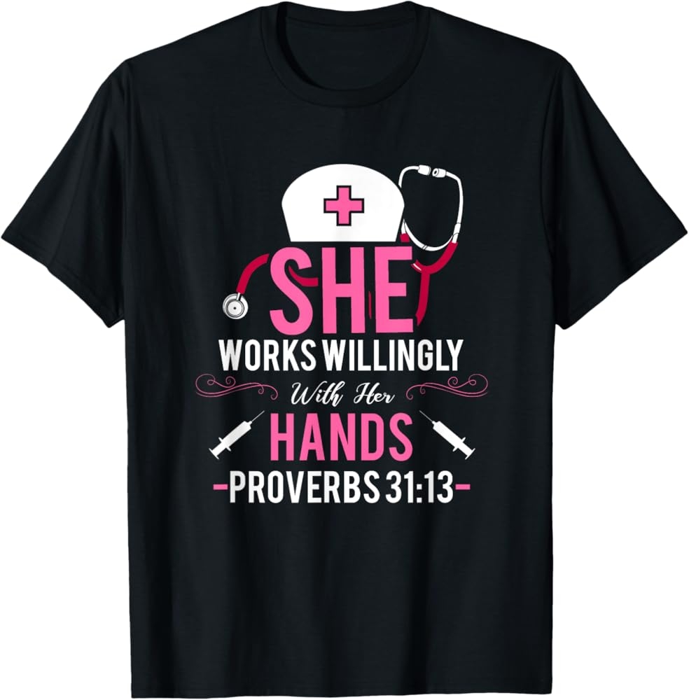 Amazon Christian Nurse T Shirt Bible Quote Nursing Nurses Gift Clothing Shoes Jewelry