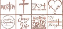 Amazon Christian Stencil For Painting 6 Bible Verse Stencils Reusable Drawing Templates For Painting On Wood Canvas Fabric