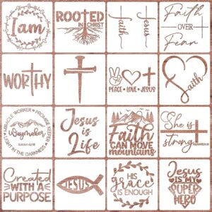 Amazon Christian Stencil For Painting 6 Bible Verse Stencils Reusable Drawing Templates For Painting On Wood Canvas Fabric