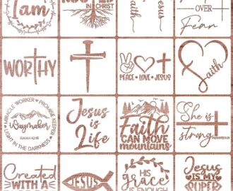 Amazon Christian Stencil For Painting 6 Bible Verse Stencils Reusable Drawing Templates For Painting On Wood Canvas Fabric