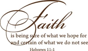 Amazon Decaltor Brown 22 X13 Hebrews 11 1 Faith Is Being Sure Of What We Hope For Quotes Sayings Words Art Decor Lettering Vinyl Wall Art Inspirational Uplifting Bible Tools Home