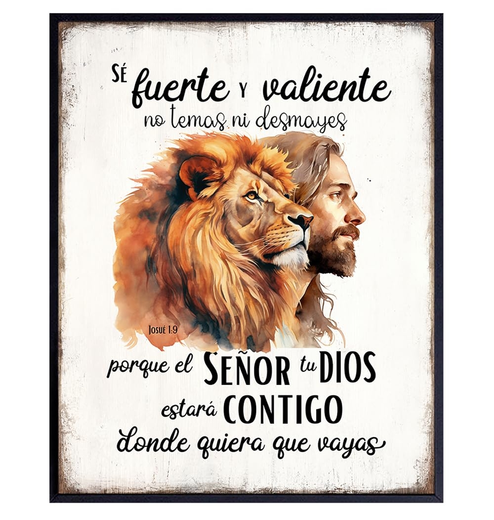 Amazon Decoracion De Pared Cristiana En Espanol Jesucristo Religious Spanish Decor Jesus Wall Art Decor Christian Inspirational Wall Artwork Bible Verses Bible Quotes Jesus Christ Home Kitchen