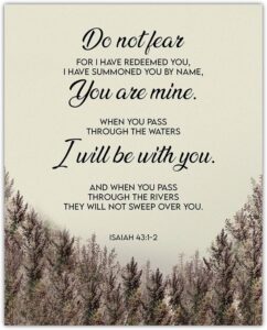 Amazon Do Not Fear Isaiah 43 1 2 8x10 Unframed Inspirational Bible Verses Christian Scripture Positive Quotes Religious Bible Verse Wall Art Decor For Home Office Creative Housewarming Home Kitchen