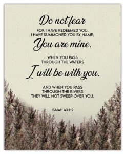 Amazon Do Not Fear Isaiah 43 1 2 8x10 Unframed Inspirational Bible Verses Christian Scripture Positive Quotes Religious Bible Verse Wall Art Decor For Home Office Creative Housewarming Home Kitchen