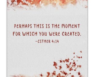 Amazon Esther 4 14 Perhaps This Is The Moment For Which You Were Created Quote Bible Verse Wall Print Unframed 11 X 14 Watercolor Print Inspirational Gift For Family Friends Posters Prints