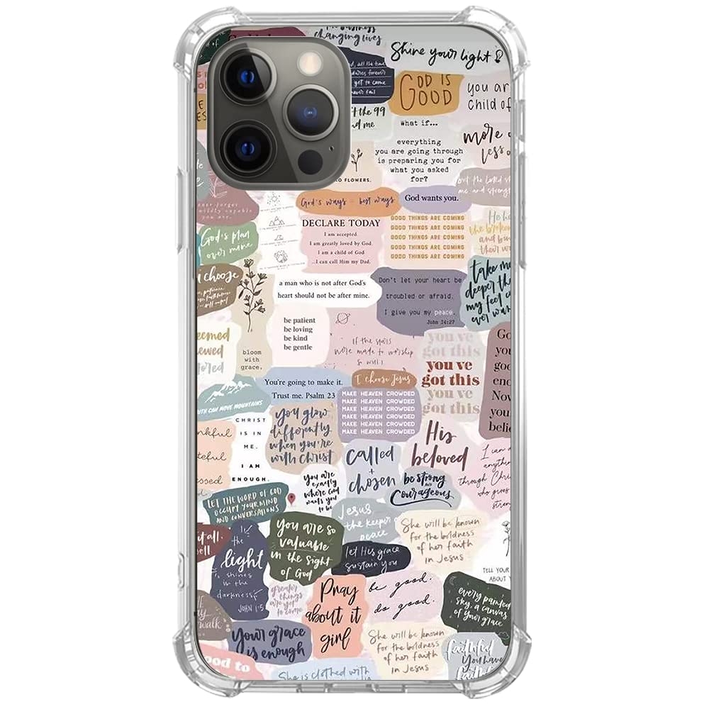 Amazon Eurdosmk Bible Verses Aesthetic Case Compatible With IPhone 14 Pro Cute Indie Christian Postive Quotes Case For IPhone 14 Pro For Teens Men And Women Trendy Cool TPU Bumper Phone Case