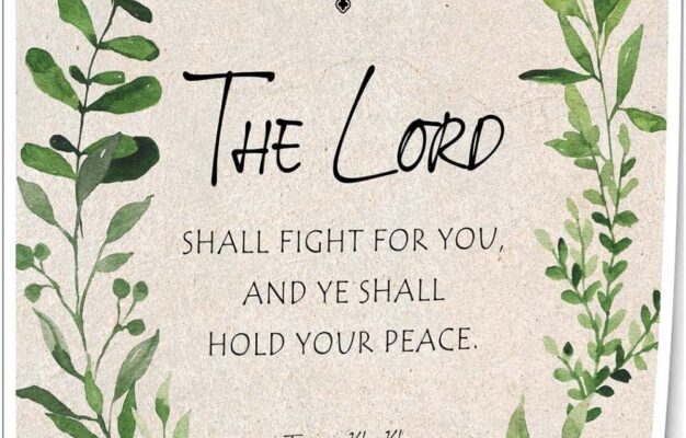 Amazon Exodus 14 14 Scripture Wall Art KJV Bible Quotes Poster Pictures Home Bedroom Decorations Canvas Colouring Modern Oil Painting Hanging 16x24inch 40x60cm Unframed Posters Prints