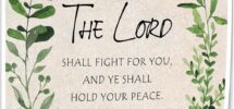 Amazon Exodus 14 14 Scripture Wall Art KJV Bible Quotes Poster Pictures Home Bedroom Decorations Canvas Colouring Modern Oil Painting Hanging 16x24inch 40x60cm Unframed Posters Prints