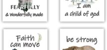 Amazon Forest Animals Bible Verse Poster Inspirational Quote Poster Watercolor Wall Art For Kids Room Decor suitable For Kids Room Playroom Nursery Decor Decor 4 pack20 32 X 25 40 Cm Unframed Posters