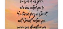 Amazon God Of All Grace Who Has Called 1 Peter 5 10 Inspirational Bible Verses Christian Scripture Positive Quotes Religious Bible Verse Wall Art Decor For Home Office Unframed Posters