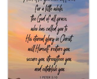 Amazon God Of All Grace Who Has Called 1 Peter 5 10 Inspirational Bible Verses Christian Scripture Positive Quotes Religious Bible Verse Wall Art Decor For Home Office Unframed Posters