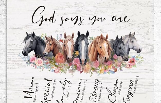 Amazon God Says You Are Horse Wall Decor Faith Quotes Print Bible Verse Wall Art Horse Poster Gift Ideas For Horse s Lover Jesus s Lover Gift Gift For Christian 8 X 10 Print