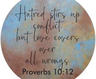 Amazon Godblessign Hatred Stirs Up Conflict But Love Proverbs 10 12 1 Signs Bible Verse Round Metal Signs Bible Verse Wall Art Retro Decor Wreath Sign Rustic Decor For Bedroom Cafe Bar Office Garage