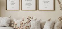 Amazon Houmury Set Of 3 Framed Farmhouse Bible Verses Wall Decor Sign 11 x14 Christian Faith Scripture Wall Art For Home Living Room Bedroom Wall Decor 11 x14 Brown Posters Prints