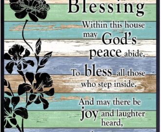 Amazon House Blessing Religious Home Decor Christian Family Saying Poem Quote Blessed Wall Art Inspirational Bible Verse Sign Wall Hanging Picture Print Gift For Pastor Minister
