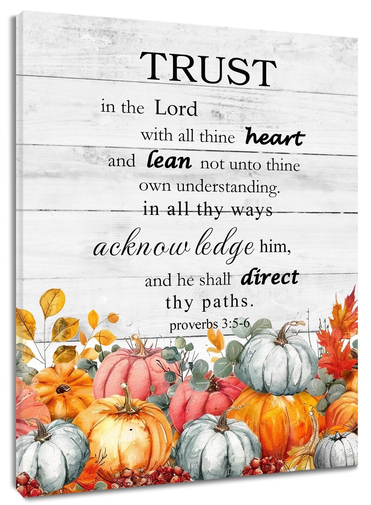 Amazon HVEST Fall Pumpkin Bible Verses Wall Art For Living Room Pink And Orange Pumpkin Inspirational Quotes On Wood Paintings Wall Decor Autumn Framed Canvas Wall Art For Bathroom Bedroom 20L X 16W