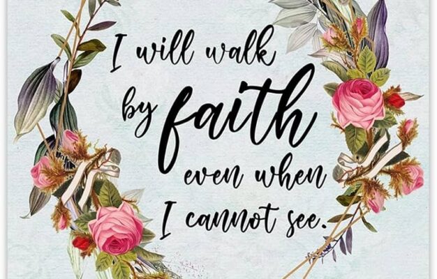 Amazon I Will Walk By Faith 2 Corinthians 5 7 Inspirational Bible Verses Christian Scripture Positive Quotes Religious Bible Verse Wall Art Decor For Home Office Unframed Posters 8x10