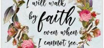 Amazon I Will Walk By Faith 2 Corinthians 5 7 Inspirational Bible Verses Christian Scripture Positive Quotes Religious Bible Verse Wall Art Decor For Home Office Unframed Posters 8x10