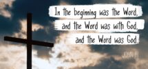 Amazon John 1 1 In The Beginning Was The Word Christian Poster Print Picture Framed Wall Art Decor Bible Verse Quotes Collection Religious Gift For Holidays Christmas Baptism 8 X