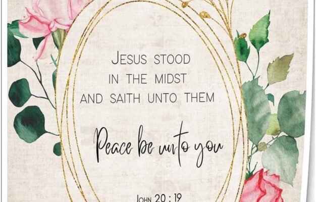 Amazon John 20 19 Scripture Wall Art KJV Bible Quotes Poster Decoration Picture For Hallway Decorative Bedroom Modern Print Canvas Artwork Kitchen 20x30inch 50x75cm Unframed Posters Prints