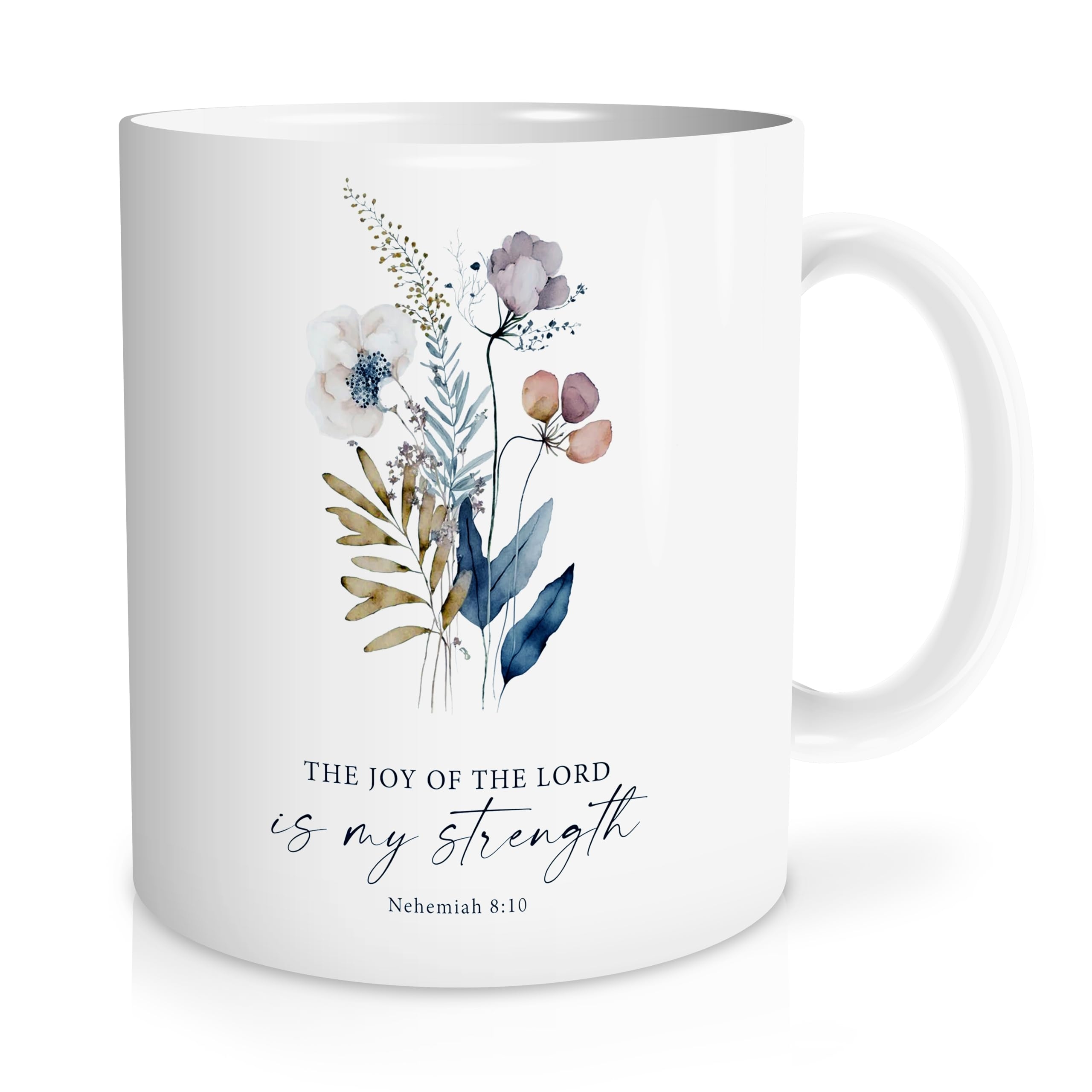 Amazon Likjad Bible Verses Christian Mug Joy Of The Lord Is My Strength Cup Inspirational Gifts Christian Decorate Mug 11 Oz Mug Home Kitchen