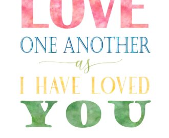 Amazon Love One Another As I Have Loved You John 13 34 Printable Scripture Wall Art Bible Verse Prints Posters Prints