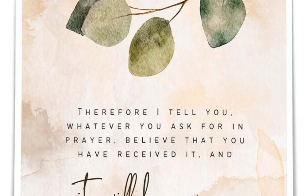 Amazon Luiayeib Mark 11 24 Bible Quotes Wall Art Whatever You Have Asked In Prayer Believe You Have Received Poster Printing Picture For Hallway 12 00 x18 00 Unframed Posters Prints