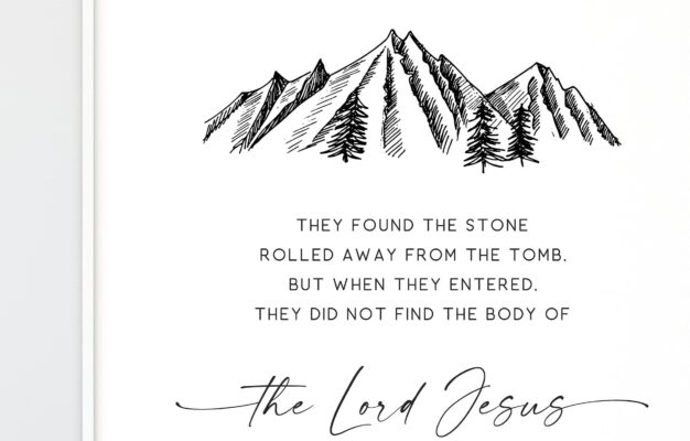Amazon Luke 24 2 3 Easter Modern Minimalist Scripture Bible Verse Wall Art Christian Home Decor Print Black And White Bible Quote Print Unframed 22 Posters Prints