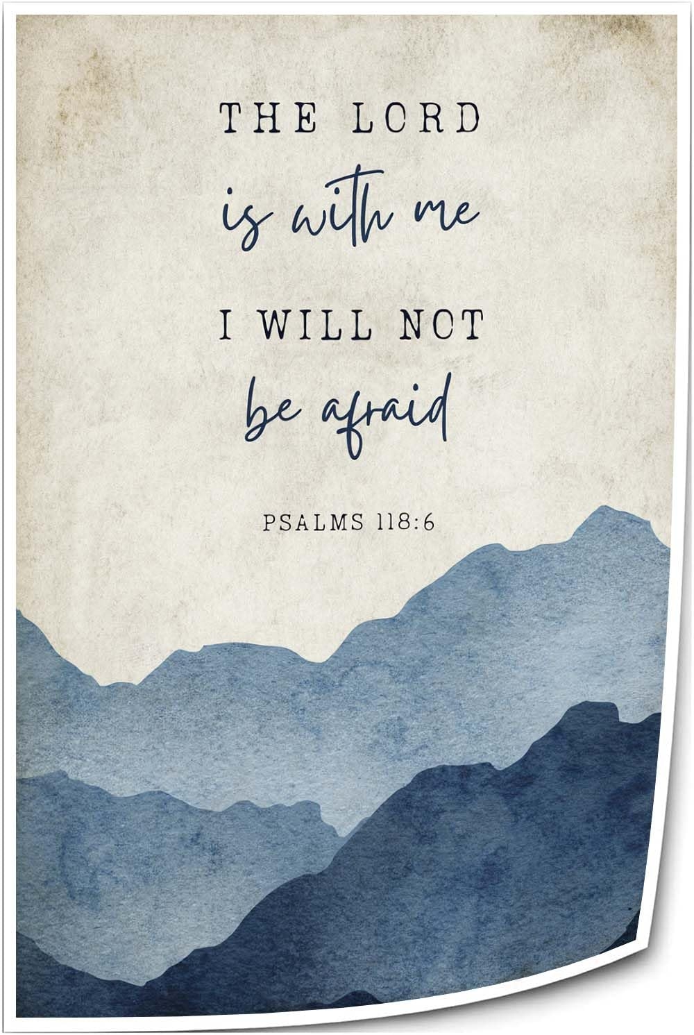 Amazon Maiplren Psalm 118 6 Scripture Verse Wall Art Bible Quote Poster Prints Vertical Canvas Pictures Giclee Poster Kitchen Decorations 08x12inch 20x30cm Unframed Posters Prints