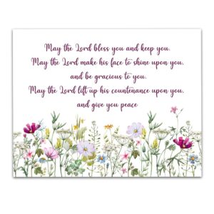 Amazon May The Lord Bless Bible Quote Wall Art Book Of Numbers Christian Art Print Christian Gifts For Women Religious Verses Desk Decor Bible Verses Office Wall Decor Catholic Art Wall Decor