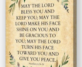 Amazon May The Lord Bless You And Keep You Numbers 6 24 26 Wall Art Bible Verse Poster Framed Quotes Wall Art Inspirational Poster Vintage Religious Positive Sayings Wall Decor 16x24in Framed Posters