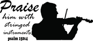 Amazon Praise Him Stringed Instruments Bible Quote God Lord Religion Inspirational Music Quotes Notes Song Songs Instruments Melody Love Decals Decal Vinyl Art Stickers For Bedrooms Rooms Size 27x30 Inch Tools