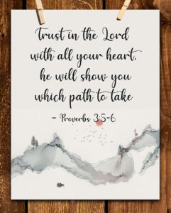 Amazon Prov 3 5 6 Trust In The Lord Beautiful Mountain Bible Quotes Wall Art Decor Unframed 11 X 14 Black White Print Christian Inspirational Gifts Posters Prints