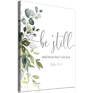Amazon Psalm 46 10 Wall Art Be Still And Know That I Am God Print Bible Verse Pictures Modern Christian Poster Bible Quotes Canvas Wall Art Minimalist Botanical Prints Bible Scripture Artwork
