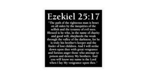 Amazon Pulp Fiction Movie Version Ezekiel 25 17 Full Passage Sticker Vinyl Bumper Sticker 6 Mil Thick Size 5