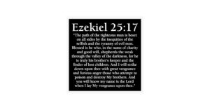 Amazon Pulp Fiction Movie Version Ezekiel 25 17 Full Passage Sticker Vinyl Bumper Sticker 6 Mil Thick Size 5