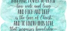 Amazon Rooted And Established In Love Ephesians 3 17 19 Catholic Prayer Bible Verse Print Nursery Decor Posters Prints