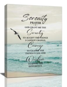 Amazon Serenity Prayer Decor Wall Art God Grant Me The Serenity Canvas Prints Bible Verse Poster Christian Religious Gifts Scripture Artwork For Bedroom Office Living Room 16 x20 Posters Prints