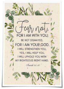 Amazon Shesinee Isaiah 41 10 Fear Not Poster Scripture Wall Art Bible Verse Quotes Wall Decor Religious Posters Art Prints Giclee Print Picture Canvas 12 00 x18 00 Unframed Posters Prints