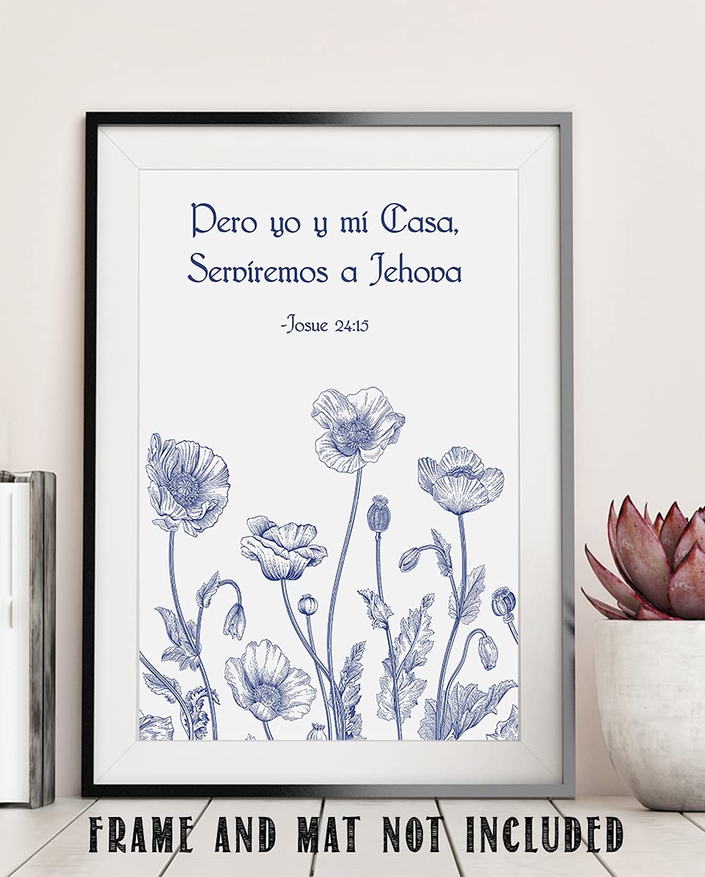 Amazon Spanish Wall Art Espanol Uplifting Christian Quotes Aesthetic Room Decor Josue 24 15 Wall Art Print Lounge Room Decor Inspirational Gifts For Women And Encouragement Gifts For Mom Posters Prints