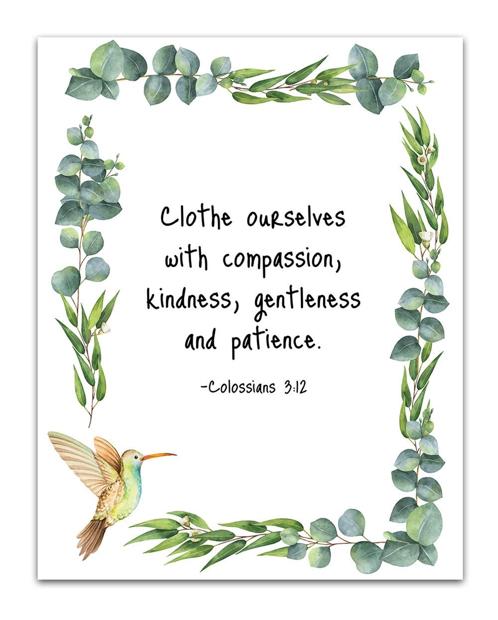 Amazon TJ Originals Book Of Colossians Bible Quote Wall Art Christian Art Print Christian Gifts For Women Religious Verses Desk Decor Bible Verses Office Wall Decor Catholic Art Wall Decor 11x14 In 
