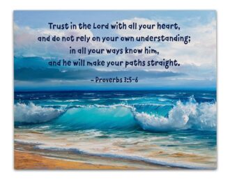 Amazon TJ Originals Proverbs 3 5 6 Bible Quote Wall Art Christian Art Print Christian Gifts For Women Religious Verses Desk Decor Bible Verses Office Wall Decor Catholic Art Wall Decor 11x14 In