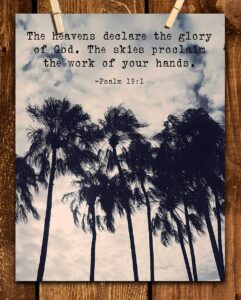 Amazon TJ Originals Psalm 19 1 Bible Quote Wall Art Christian Art Print Christian Gifts For Women Religious Verses Desk Decor Bible Verses Office Wall Decor Catholic Art Wall Decor 11x14 In