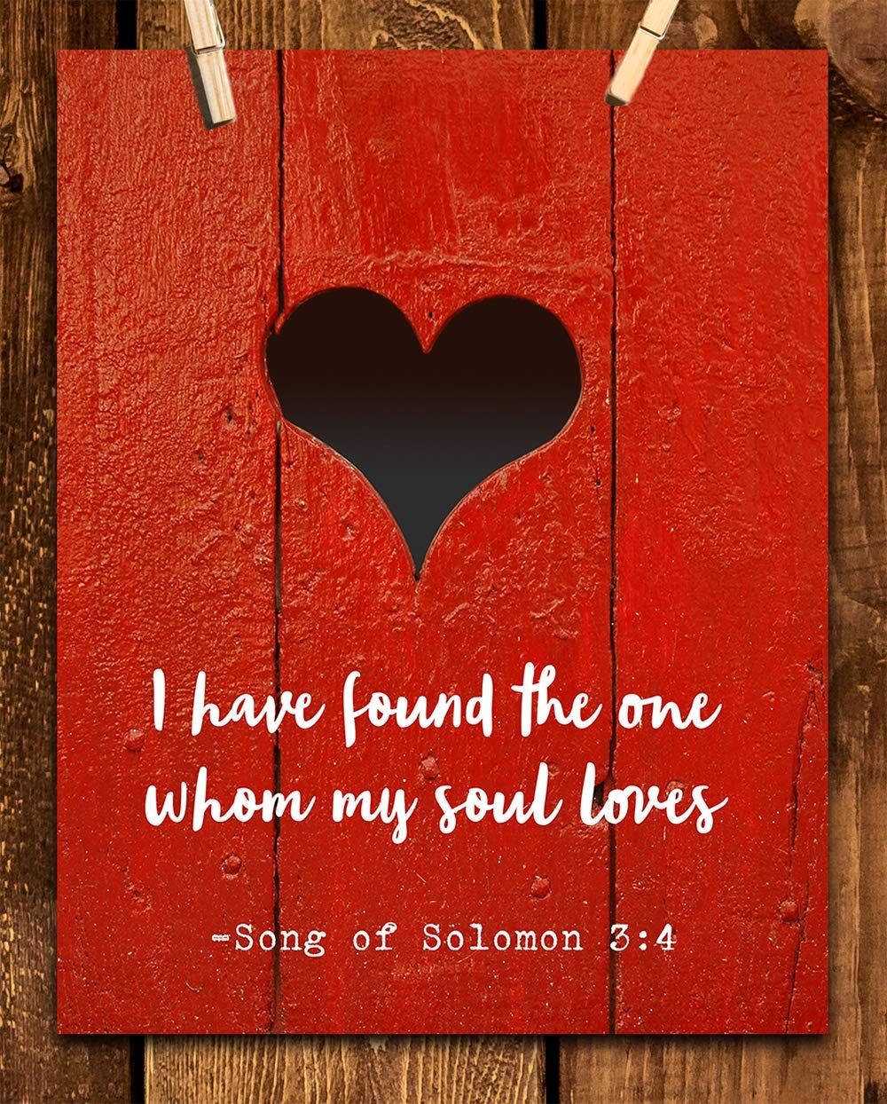 Amazon TJ Originals Song Of Solomon 3 4 Gift I Have Found The One Spiritual Wall Art Home Sign Decor Faith Hope Love Bible Quotes Decor Unframed 11 X 14