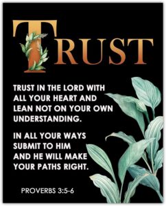 Amazon Trust The Lord With All Your Heart Proverbs 3 5 6 Inspirational Bible Verses Christian Scripture Positive Quotes Religious Bible Verse Wall Art Decor For Home Office Unframed Posters 8x10